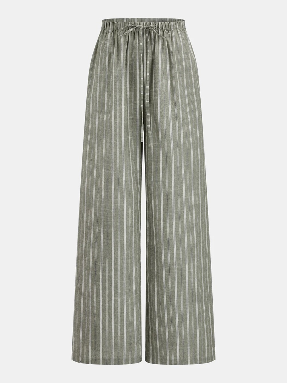 Commmense Striped Cotton Linen Halter Top & Pants - Picture 8 of 16